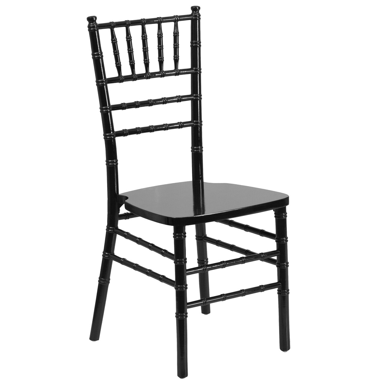 Flash Furniture 36.25&#x22; Black Traditional Outdoor Furniture Patio Chiavari Chair